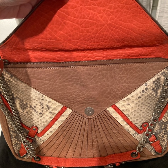 Rebecca Minkoff Collection Cali Snake-Print Shoulder Bag - Picture 11 of 16